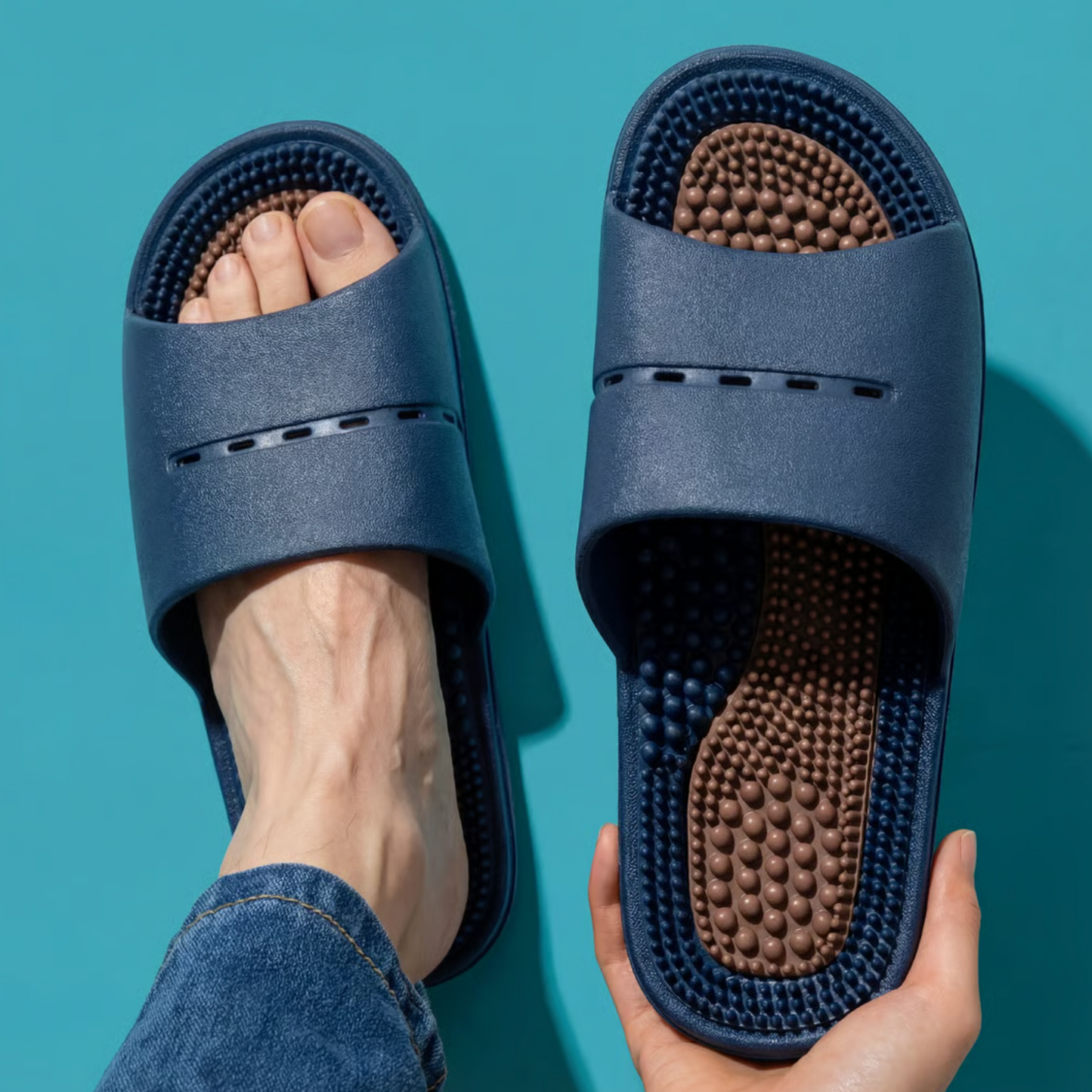 Masážní sandály - Akupresurní tlakové body 