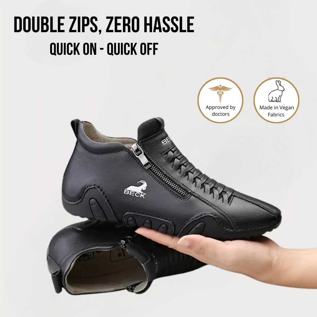 VogBeck 2.0 – Ademend Orthopedisch Schoenen met Dubbele Rits Comfort 