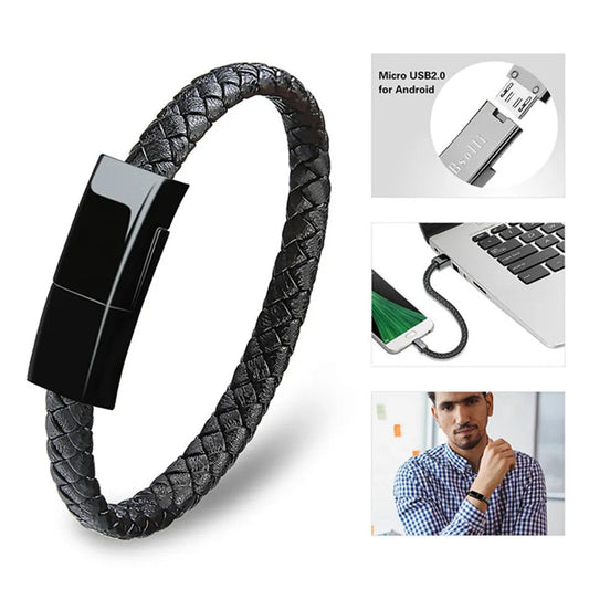 Le bracelet élégant qui charge votre téléphone partout